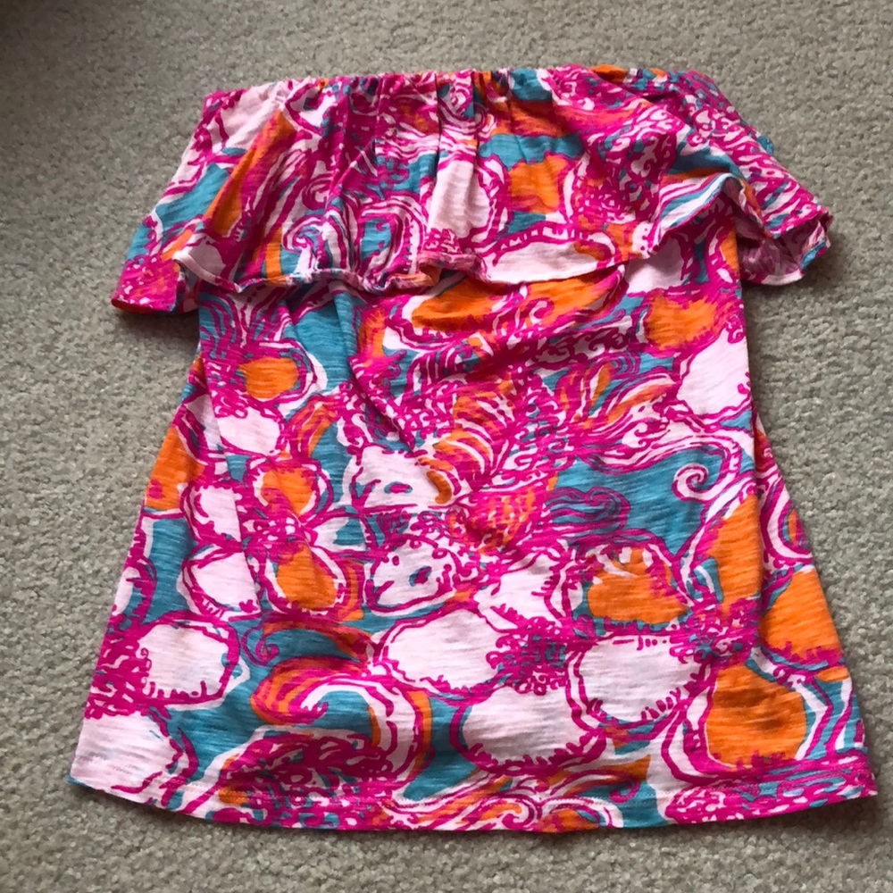 Lilly Pulitzer strapless top!